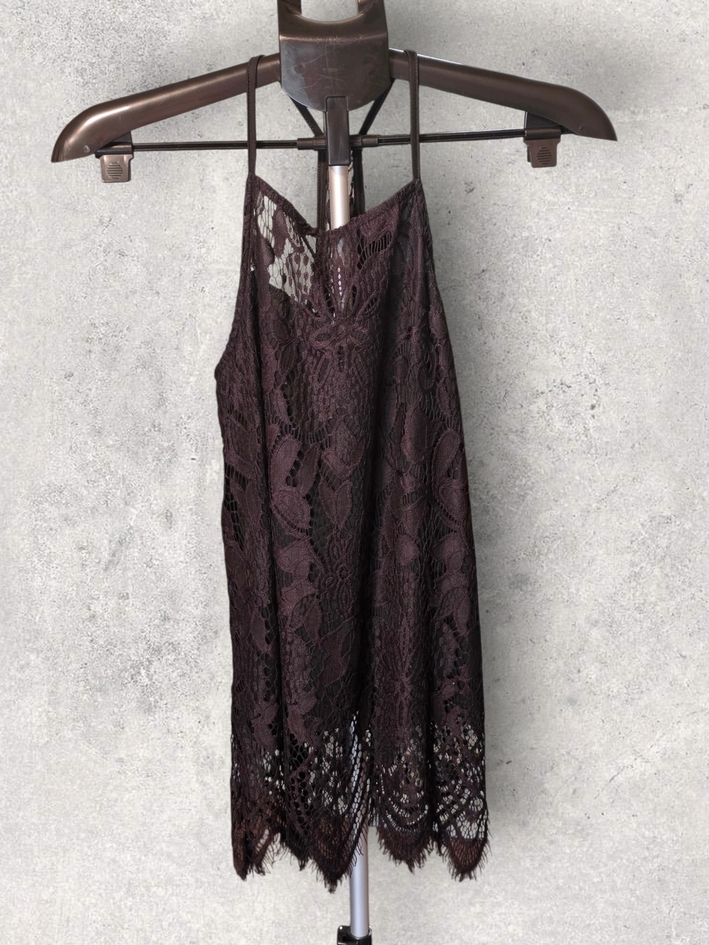 Lace Camisole Top in Black
